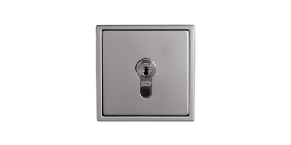 Key switch
Square metal fitting with cylinder lock