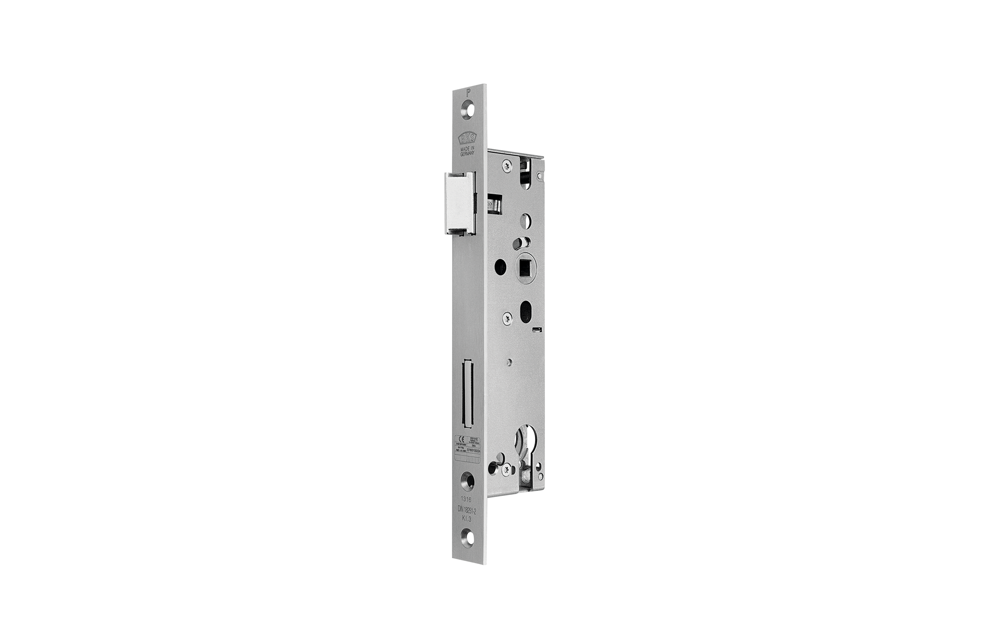 Robust mortise lock made of stainless steel