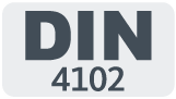 Pictogram according to DIN standard DIN 4102