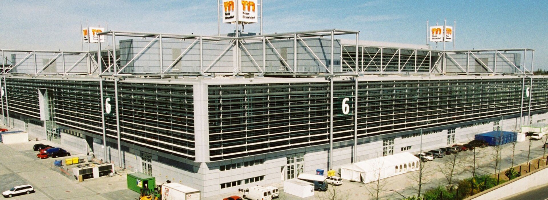 Außenansicht Messe Düsseldorf Halle 6
