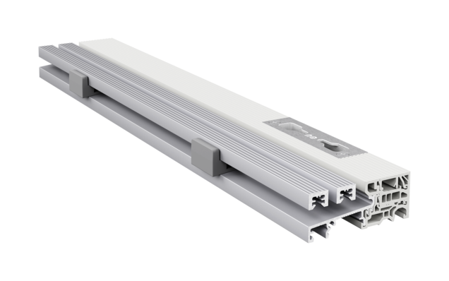 Profile section GU system threshold SBS bb with additional locking device