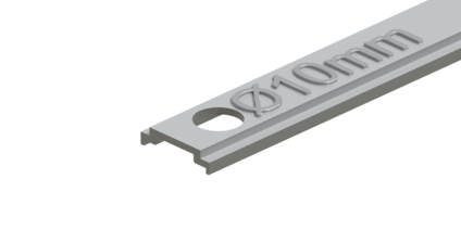 Central lock ALU-JET 10 – push rod with hole diameter 10 mm