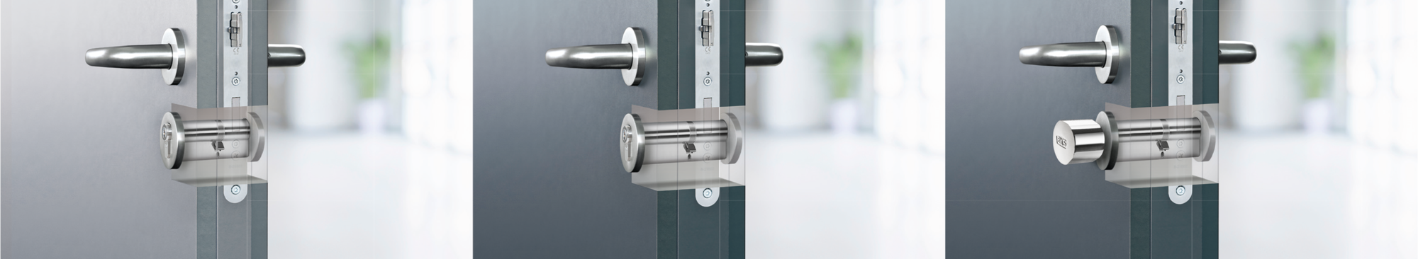 Modular master key systems – representation in different door situations