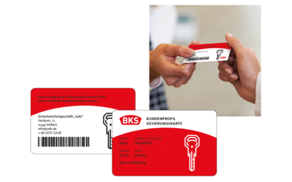 Profili cliente BKS – consegna della carta di sicurezza